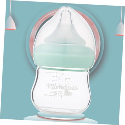 GLSTOY Biberon En Verre Pour Bébé Biberon Anti Colique Bébé Allaité Biberon D'allaitement Biberons De Lait Maman Biberons Nouveau-né Entraîneur De Bébé Buvant Un Verre