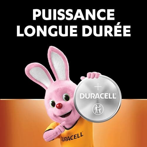 DURACELL 2430 Piles Boutons au lithium 3V (lot de 2) - Longue durée garantie - Pour clés électroniques, petites télécommandes et montres de sport - Emballage Sécurité Enfant