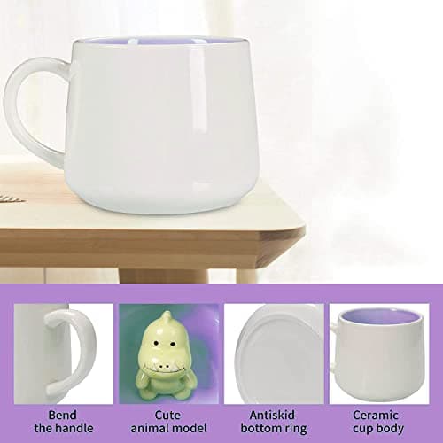 Biigming Tasse Tigre 3D, Tasse Aniaml 3D en Céramique, 350 ml Mug Humour Faite à la Main, Tasse à Café comme Cadeaux pour Noël, Anniversaire, Femmes, Enfants(Tigre)