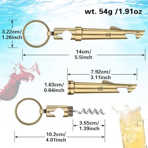 LKKCHER Décapsuleur 2 en 1 en forme de requin, porte-clés fantaisie, tire-bouchon, ouvre-bouteille de bière, cadeau de vin et de bière pour homme, cadeau de fête des pères, cadeaux de Noël, cadeaux