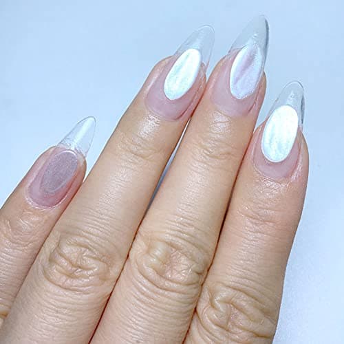 1pc ongles paillettes poudre poudre vernis perle manucure manucure pure poudre de poudre à ongles chrome chrome