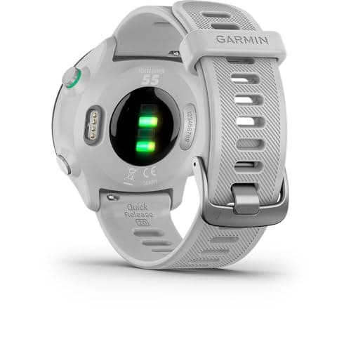 Garmin – Forerunner 55 - Montre GPS multi-activités running avec fonctions d’entrainement Garmin Coach et cardio au poignet – Blanche