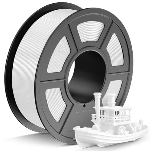 TECBEARS PLA+ Filament 1.75 mm, Upgrade PLA+ 2.0 Filament d'impression 3D Plus Robuste et Plus Résistant, Vitesse d'impression 0-300 mm/s, Bobines de 1 KG, PLA+ Blanc