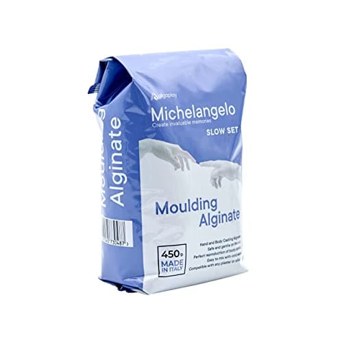 Michelangelo KIT REFILL matériaux de moulage pour 4 mains d'adultes ou d'enfants en famille ou entre amis