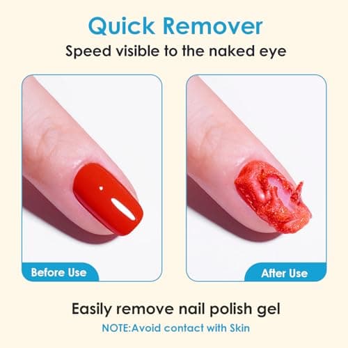 1 pcs 15ml Dissolvant de Vernis à Ongles en Gel,Enlève Facilement et Rapidement le Vernis Gel en 3-5 Minutes,Dissolvant Remover Avec Limes à Ongles et Grattoir à Cuticules
