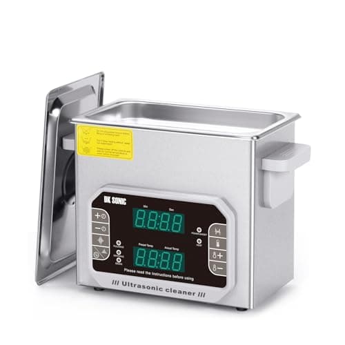 DK SONIC professionnel Nettoyeur à ultrasons Nettoyeur sonique 3L avec chauffage et panier pour prothèse dentaire, petites pièces métalliques, disque, circuit imprimé, outils de laboratoire, etc.