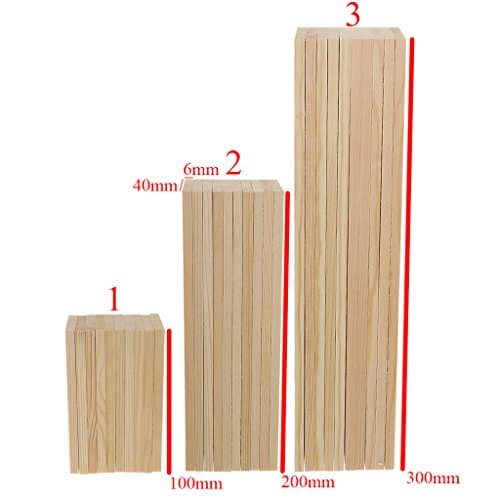 MagiDeal 10x Planhes De Bois Morceau Brun Accessoire Décoration Fête Loisirs Créatifs Pièce DIY Haute Qualité - 10cm
