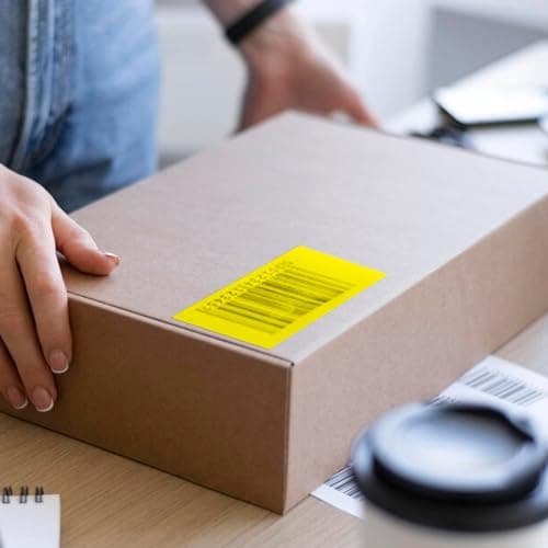 Étiquettes Adhésives Inscriptibles Jaunes 102×51 mm 60 Pièces
