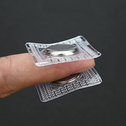 SyiXute 20 Paires Bouton Magnetique a Coudre,Boutons-Pression Magnétiques Invisibles à Coudre en PVC pour Sac à Main,Vêtements,Bricolage,15 mm