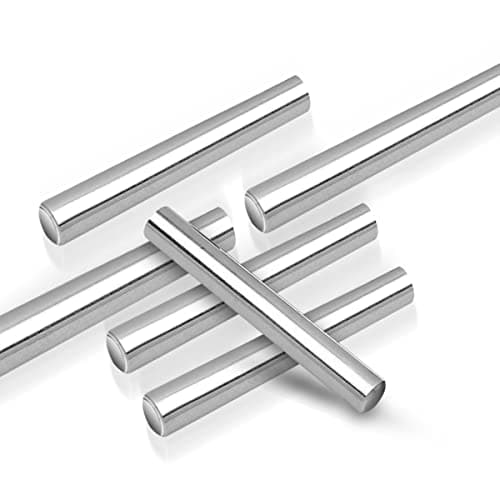 ASFINS Goujon Broche 4mm, 24pcs Cheville Bois 4mm Cylindrique Cabinet Goujons Broches Supports de Tablette Outil pour un Positionnement et une Connexion Précis, Produits en Bois (M4 x 20)