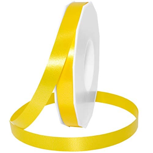 Präsent C.E. Pattberg America Ruban à friser Jaune 15 mm x 91 m