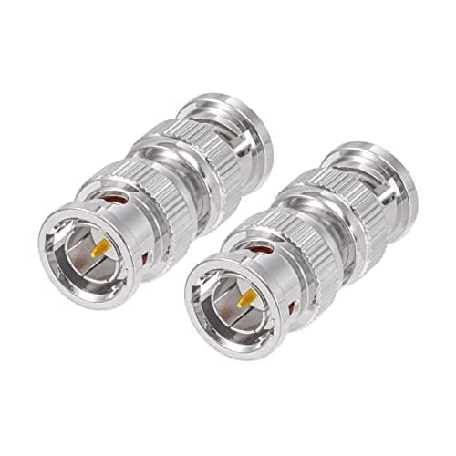 Superbat Connecteur BNC 75Ohm BNC Male à Male Barillet Adaptateur Coaxial RF à Faible Perte Support HD-SDI/3G-SDI/4K/8K pour Moniteur Caméra de Sécurité DVR Enregistreur(2 Pièces)