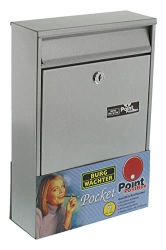 BURG-WÄCHTER, Boîte aux Lettres Grand Volume, Pocket 5871 Si, Format de Fente: A5, Acier Galvanisé, Argenté