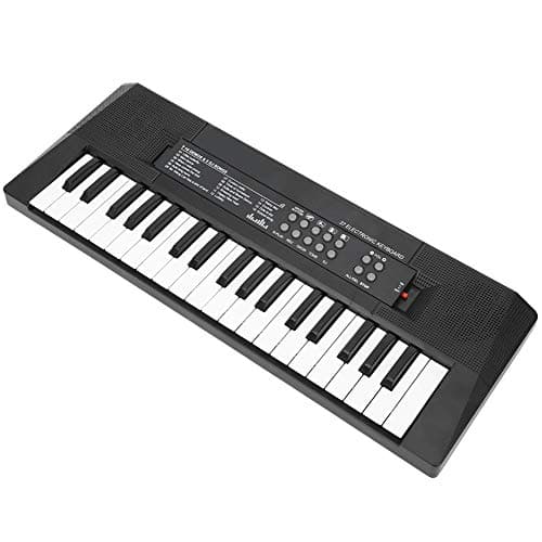Clavier électrique Clavier musical électronique portable à 37 touches avec fonction d'enregistrement de microphone pour l'apprentissage des enfants