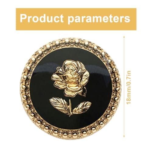 AEIOPRS 10 pcs Boutons Mercerie pour Blazer à Coudre Fantaisie Couvre Bouton Couture de Manchettes Femme Chemise Smoking Perfect Homme Bouton Pantalon pour Capitonnage