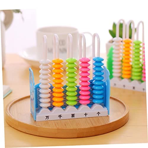 ibasenice Boulier Enfant Bois 2 Pièces Enfants Boulier Calcul Jouets Mathématiques Jouet Perles Jouets De Nombre Préscolaire Abaque en Plastique Calcul Jouets Abaque