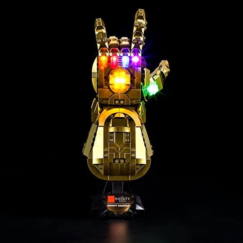 BRIKSMAX Kit d’éclairage à LED pour Lego Marvel Le Gant de linfini- Compatible avec Lego 76191 Blocs de Construction Modèle- Pas inclure l’Ensemble Lego