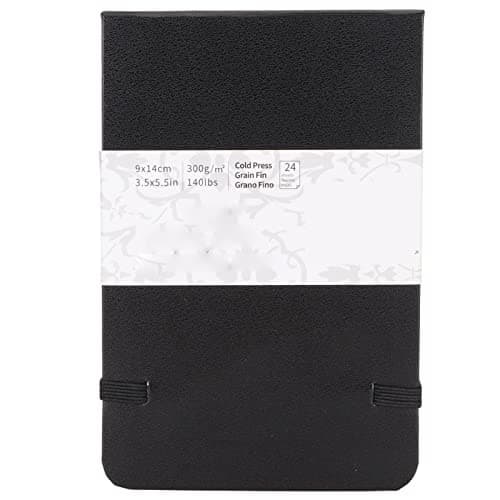Journal aquarelle, carnet de croquis aquarelle taille compacte pour voyage
