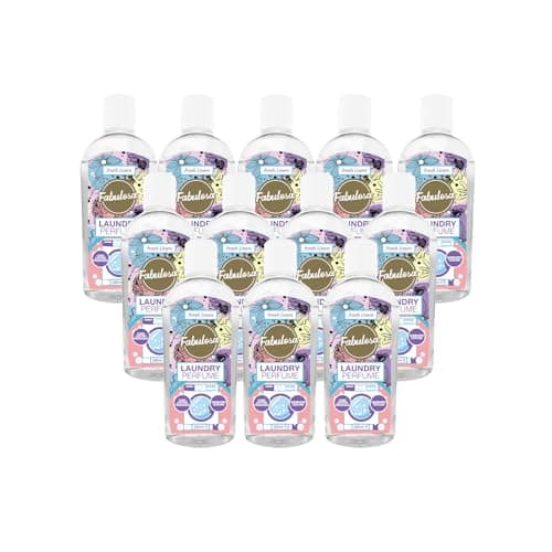 Parfum de linge Fabulosa polyvalent, désodorisant, booster de senteur, fraîcheur longue durée, 250 ml, lot de 12 unités, Fresh Linen