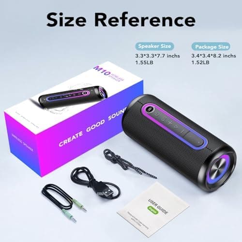 Taopodo Enceinte Bluetooth Portable 5.4 sans Fil avec Bass Puissantes, 30W Son Surround à 360 degrés, Autonomie 30 hrs,Appairage TWS, Haut Parleur Bluetooth étanche IP7,pour l'extérieur/La Fête/Voyage