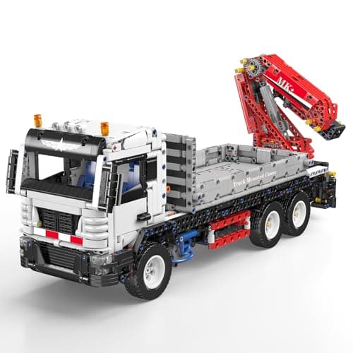 Mould King 17063 Technik RC Grue Blocs de Construction, 2530 Pièces Pneumatique Chargeuse sur Roues avec Télécommande et Moteurs, Kit de Modèle de Véhicule de Construction Cadeau pour Adultes