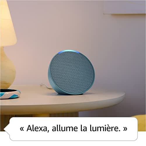 Echo Pop (Nouvelle génération) | Enceinte connectée Bluetooth et Wi-Fi compacte au son riche, avec Alexa | Anthracite