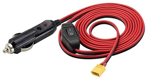 AAOTOKK Câble Allume Cigare XT60,Prise mâle Allume Cigare 16AWG 12V vers Adaptateur mâle XT60 câble de Charge Compatible avec Le câble de Charge de Batterie de Drone Freestyle FPV (3M-Male)