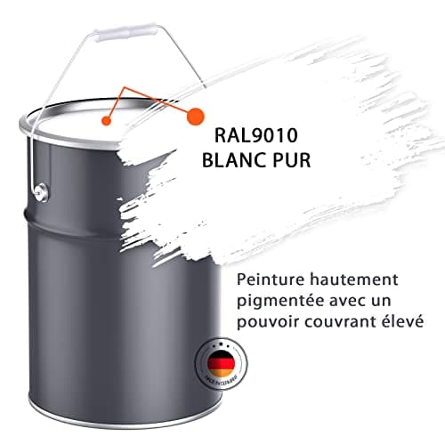 BEKATEQ LS-405 Peinture piscine 2K PUR 0,75kg Blanc I Peinture brillante pour piscines en fibre de verre, PRV, polyester, béton, fer & acier I Peinture polyuréthane pour l'intérieur & l'extérieur