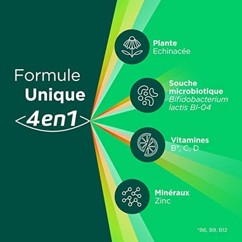 Berocca® Immunité Défense - Préparez vos défenses naturelles - Echinacée, Vitamine D, Vitamine C, et Zinc - Souche microbiotique- Complément alimentaire - 112 comprimés (2x56) - Fabriqué en France