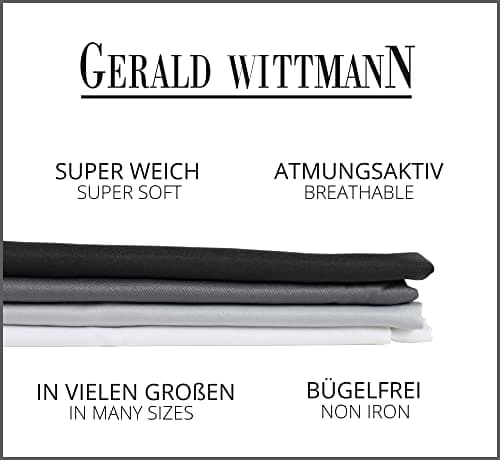 Gerald Wittmann Housse de Couette 1 Personne 140x200 cm + 65x65 cm, Microfibre, Antracite