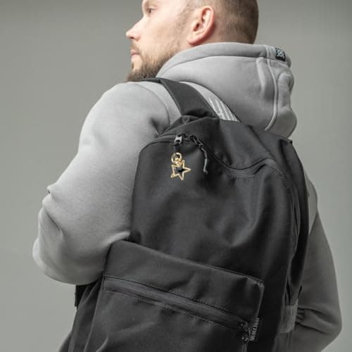 UEN 12 Pièces Rotatif Mousqueton Sac a Main,Mousqueton Porte Clé,Porte-Clés en Forme D'étoile,Attache Porte Clé,Mmousqueton Sac a Main,Porte-clés en Métal Avec Fermoir à Griffes Pivotantes(Doré)