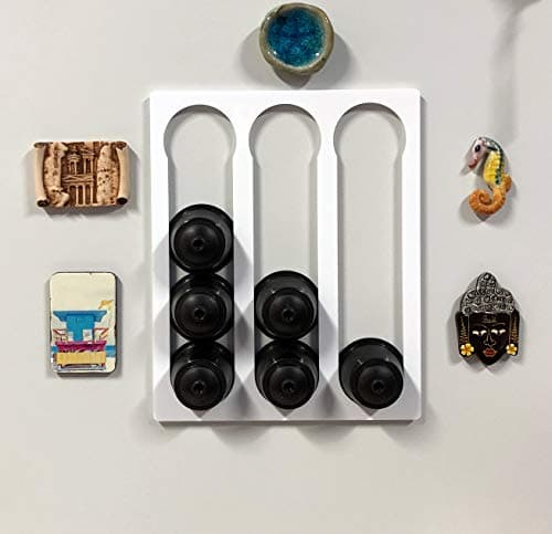 COVERBAGBCN - Porte-Capsules de Café pour 12 capsules | Compatible avec Dolce Gusto | Support de Capsules en Méthacrylate | Installation Versatile pour le Stockage de Capsules de Café (noir mat)