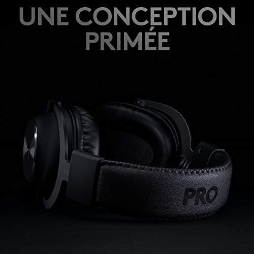 Logitech G PRO X LIGHTSPEED Casque gaming sans fil avec technologie de filtre de micro Blue VOICE, transducteurs PRO-G 50mm, DTS Headphone: X 2.0, 20 heures de batterie, PC, PS5, PS4, Switch - Noir