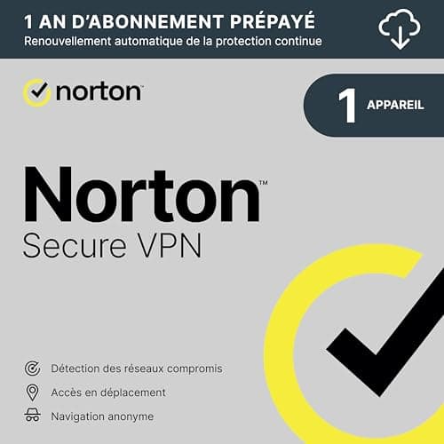Norton Secure VPN 2025| 1 appareil | 12 Mois |Téléchargement