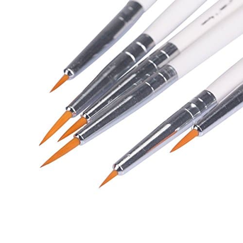 MEEDEN Lot de 2 pinceaux de Peinture de détail – 12 pinceaux Miniatures pour Les détails Fins et la Peinture Artistique – Acrylique, Aquarelle, Huile – Miniatures, modèles, Kits d'avion