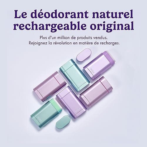 Wild - Trio de recharges Cherry Blossom - Sans Aluminium - Déodorant Naturel Rechargeable - Végan & Ecologique - Protection longue durée - 100% Natural Ingredients - 3 lots de recharges de 40g