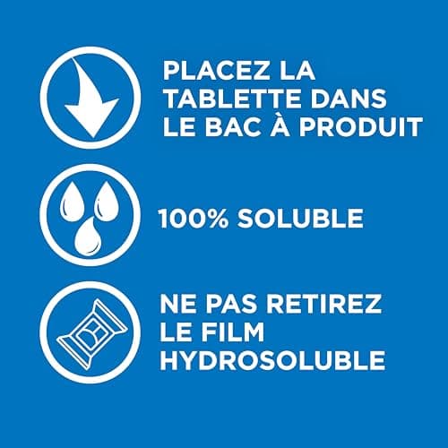 SUN - pastilles lave-vaisselle Tout en 1 Regular - 88 tablettes - avec 85% d'ingrédients d'origine naturelle - 100% efficace sur + de 99 taches - Fabriqué en France