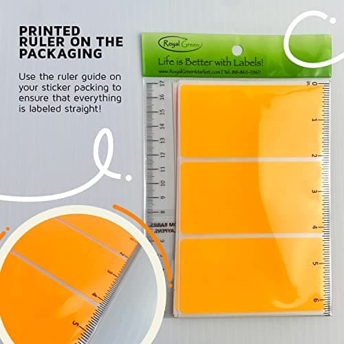 Royal Green Gommettes Étiquettes Autocollantes Rectangulaires Jaune Fluo Environ 10cm x 5cm (102mm x 51mm) 50 Feuilles Paquet de 150