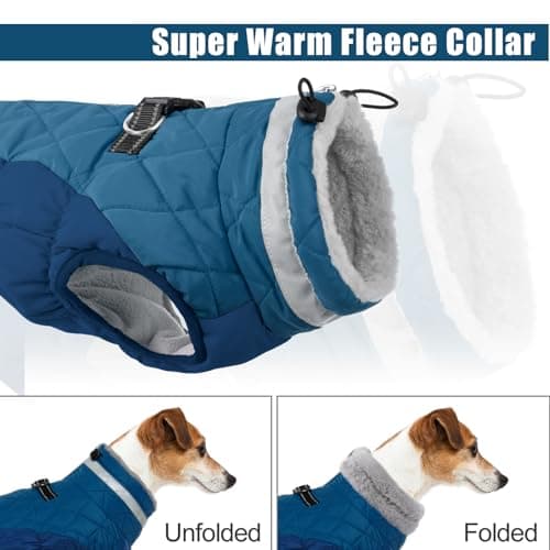 Manteau pour Chien Grande Taille, Manteau Chien Habit pour Chien Vetement Veste Chaude Chien(Vert Foncé, 3XL)