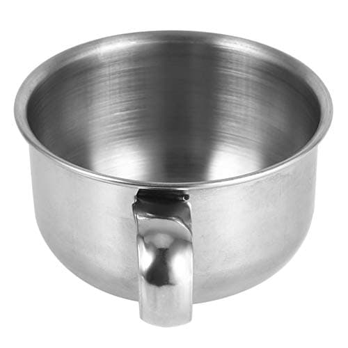 Bol de savon, Bol de rasage, bol de rasage en acier inoxydable Tasse de rasage Outil de nettoyage de mousse pour crème à raser, savon ou pinceau