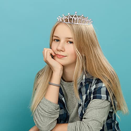 Ropniik 3 Pièces Fille Princesse Cristal Diadème Couronne Cristal Diadème Couronne Diadème Strass Cheveux Accessoires Pour Fête De Mariage Cristal Princesse Couronne Diadème Vêtements Accessoires
