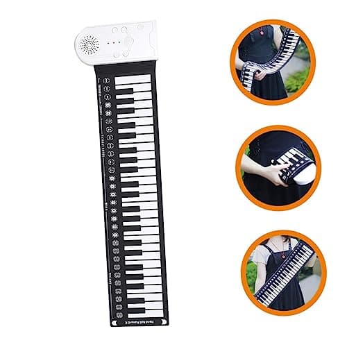 TOPPERFUN Mini-clavier Piano Numérique Pliable Piano Enroulable Électronique Pliant Clavier De Piano Pliant De Musique Piano Portatif Clavier De Piano Pliable Claviers Composant Élèctronique