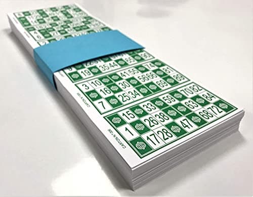 600 Cartes Carton de Loto Bingo Traditionnel de 90 Boules