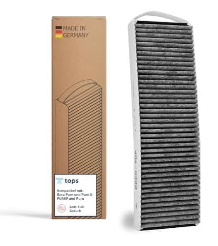 Tops Filtre à charbon actif pour Bora Pure PUAKF - 1 filtre anti-odeur de poisson de qualité supérieure pour votre plaque de cuisson Bora avec hotte aspirante PURU ou PUXU