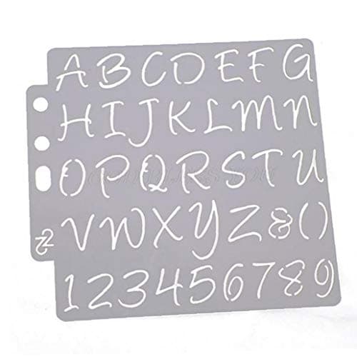 AMOYER Lettre Alphabet Pochoirs Modèle Peinture Scrapbooking Embosser Emboutissage Album Card