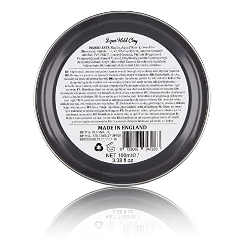 Dapper Dan Argile Capillaire Ultra Matifiante, Argile à Tenue Supérieure pour Hommes, Longue Durée, Argile Extra Forte à l'Application Facile, Parfum Subtil, 2 x 100 ml