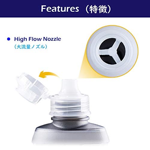 Azarxis Gourde Souple Flasque Running Gourde Sport Pliable Poche Hydratation Flacon Bouteille d'eau pour Randonnée Marathon (170ml - 2 Pièces)