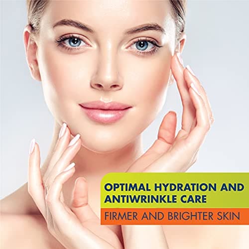 Crème Hydratante Anti-Rides Antioxydante pour Visage de Jour à l'Acide Hyaluronique, Vitamine C et E, 50 ml, Gerovital H3 Hyaluron C