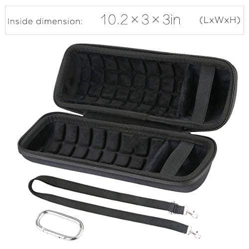 co2CREA Dur Étui de Voyage Rigide Housse Cas pour JBL Flip 6 / JBL Flip 5 Enceinte Bluetooth Portable(boîte Seule) (Flip 6/5 Housse, Noir)