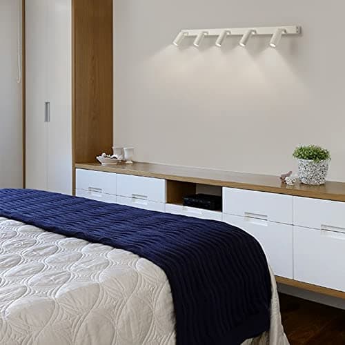 Eofiti Luminaire Plafonnier LED 5 Spots Orientables Moderne Plafonnier Spot Blanc 3W G9 LED 4000K Blanc Naturel 360LM Luminaire Plafond pour Salon Salle à Manger Cuisine Ampoules Incluses
